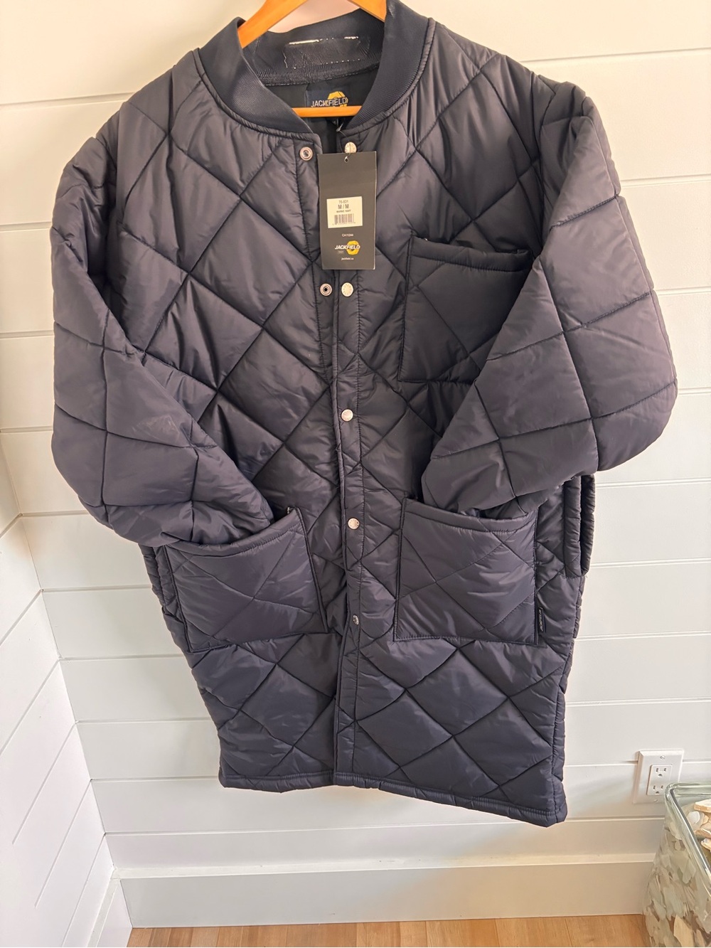 NWT Jackfield Quilted Long Freezer Jacket Coat - Unisex / Men’s Medium